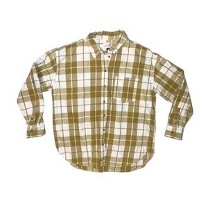 Universal Thread Plaid Button Down Flannel Shirt Oversized Medium Normcore